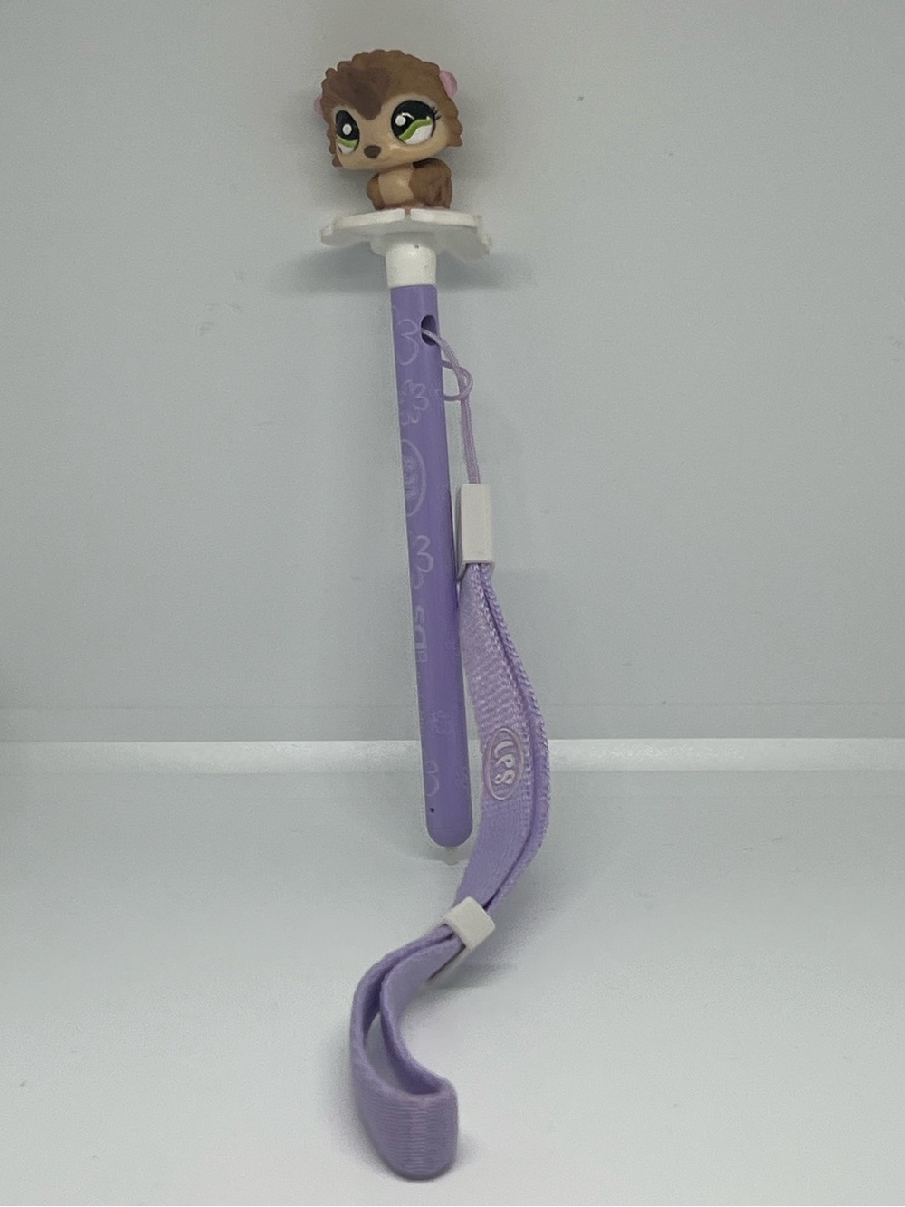 Nintendo DS Littlest Pet Shop Hedgehog Stylus Purple Wrist Strap Preowned